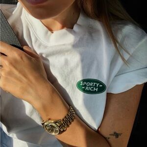 Sporty & Rich Land Rover White Tee